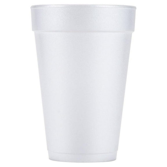 Drink Foam Cups, 8oz, White, 25/Bag, 40 Bags/Carton (8J8)