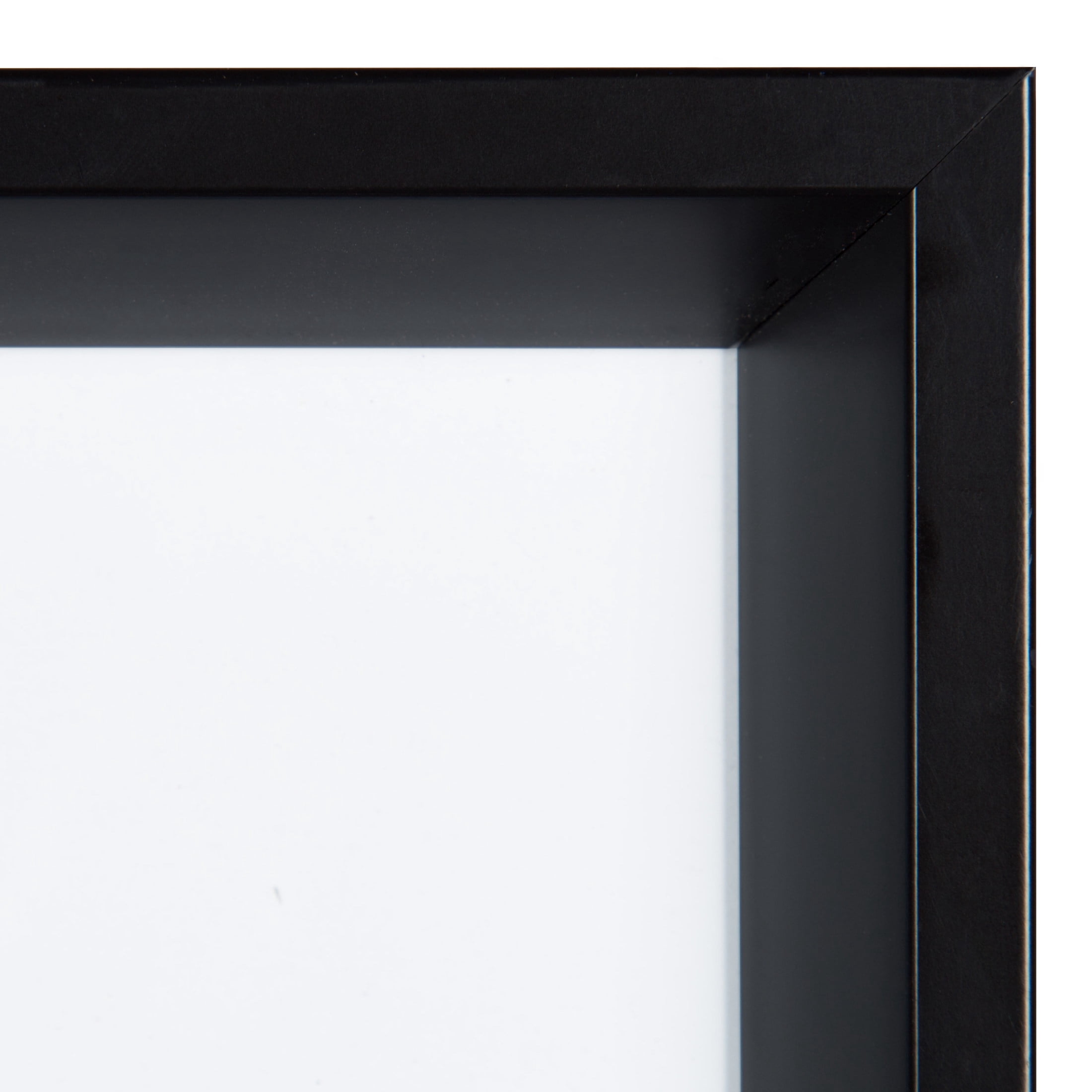 Kate and Laurel Calter Modern Wall Picture Frame Set of 3, 16x20 matted to 8x10, Black, Modern Three-Piece Frame Set for Gallery Wall Frame Set in Living Room Wall Decor