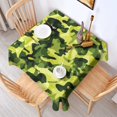 thumbnail image 4 of Camouflage Square Tablecloth 42x42in(107x107cm) – Waterproof Polyester Printed Table Cover, Wrinkle Resistant & Washable for Kitchen Dining Picnic Party Decor, 4 of 6