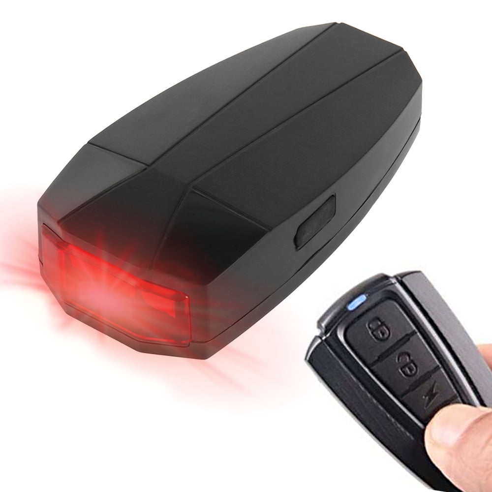 USB Rechargeable Bicycle Tail Light Anti-theft Alarm Safety Warning Light