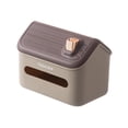thumbnail image 2 of Caja de pañuelos decorativa, organizador de encimera a prueba de polvo, servilletero Facial moderno y elegante para mesa, dormitorio, sala de estar, Café Macarena Sostenedor del tejido, 2 of 8