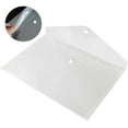 thumbnail image 4 of 20 Dossiers de Documents Transparents, une Enveloppe de Classement Transparent Résistant à l'Eau de Taille 4 avec Bouton-Pression, 4 of 8