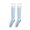 Blue, variant on Harmtty 1 Pair Women Sport Stockings Elastic Cycling Knee Socks Anti-slip Arch Support Silicone Bottom Contrast Color Stockings for Yoga Pilates Dance