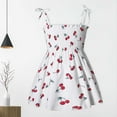 thumbnail image 2 of ibuvkizy Girls Summer Dresses Baby Princess Dress Toddler Baby Girls Sleeveless Sling Dress Graphic Print Children's Clothing Toddler Birthday Party Gown Kids Cute, 2 of 8