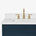 thumbnail image 5 of ARIEL Hamlet 43 Inch Single Sink Bathroom Vanity in Midnight Blue, 1.5" Edge Quartz Top, Solid Wood, Left Rectangular Sink, 2 Soft-Closing Doors & 2 Full Extension Drawers, Toe Kick, 5 of 9