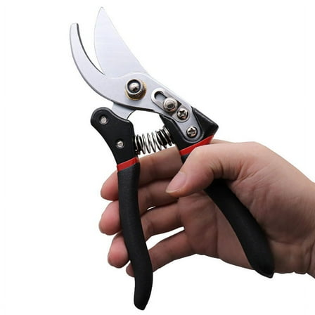 Black 8.5" Professional Premium Pruning Shears, Hand Pruners, Garden Clippers