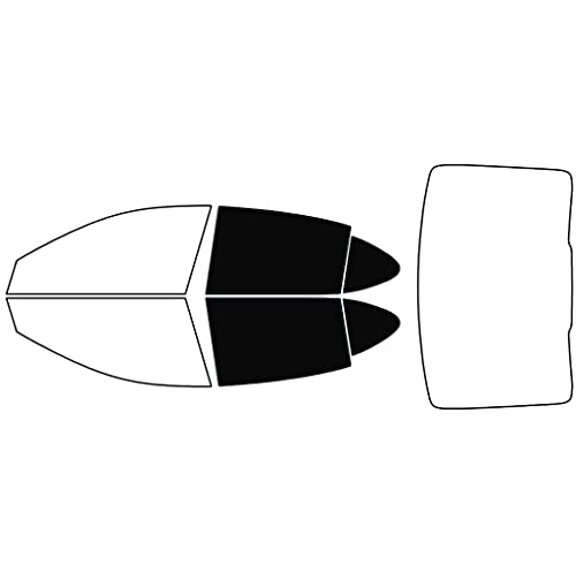 Rvinyl Window Tint Kit Compatible with Acura TLX 2015-2020 - Back Precut Kit - 5%