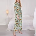 thumbnail image 3 of Kdxio Mushroom House Insect Frog Women's Pajama Sets Long Sleeve Button Down Sleepwear Nightwear Soft Pjs Lounge Sets-XX-Large, 3 of 7