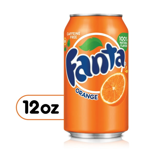 Fanta Orange Fruit Soda Soft Drink, 12 fl oz