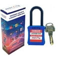 thumbnail image 2 of Lockout Padlock Blue  Short Shackle PS-LOTO-PPNR-38 - Pack of 10, 2 of 5