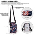 thumbnail image 6 of HELLHERO Adjustable Crossbody Bag Polyester Adjustable Strap Retro Patchwork-Style Christmas Theme for Travel Daily Use Adults, 6 of 7