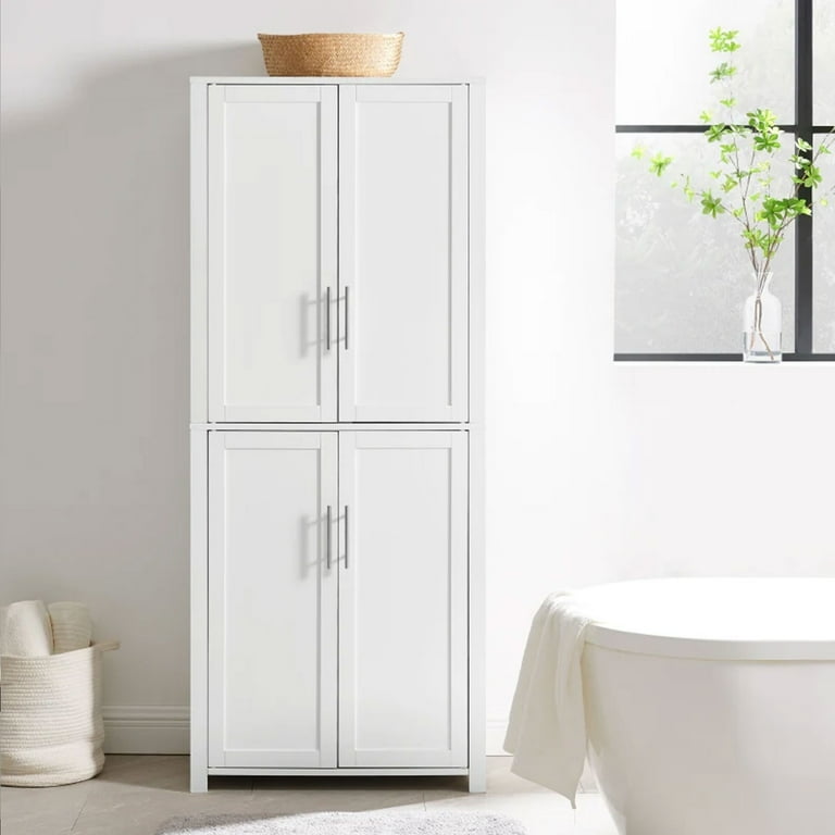 Bartlett Tall Storage Pantry White - 2 Stackable Pantries - Crosley  KF33021WH