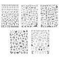 thumbnail image 2 of Spider Themed Stickers 5 Sheets Halloween Nail Design Stickers For Women Girls 10.4cm x 8cm Daily Use, 2 of 3