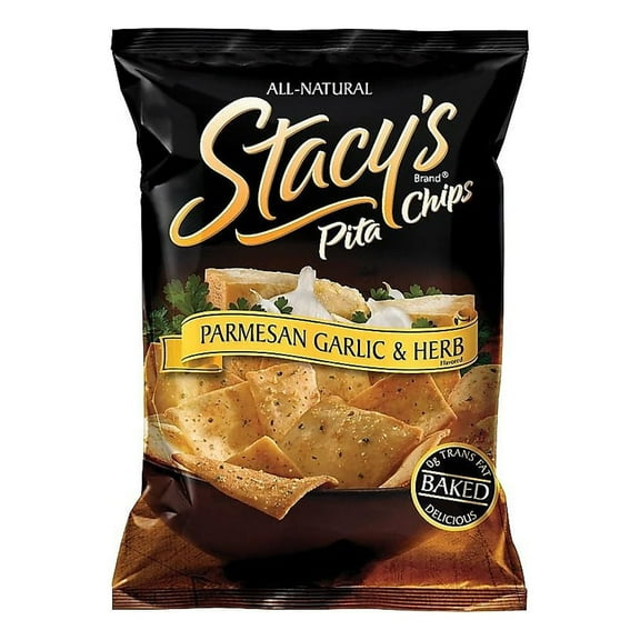 Stacy's Parmesan Garlic & Herb Pita Chips, 1.5 oz, 24 count