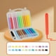 thumbnail image 1 of Juego de plumas de acuarela de punta blanda | Materiales artísticos para rotuladores acrílicos | Plumas de pintura multicolor para tela de papel de lienzo | 12 24 36 Pack | 10ml Cada uno | Punta de, 1 of 6