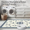thumbnail image 5 of ODIKA 5'x7' Machine Washable Non-Slip Area Rug, Maritime Voyage Decorative with Anchor Design for Indoor Spaces High Traffic Rug, Blue, 69047, 5 of 7