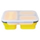 thumbnail image 1 of Toystoory Fiambrera de silicona con 3 compartimentos plegados para el hogar, Camping, senderismo, comida, desayuno, contenedor de almacenamiento, Mostrada Amarillo, 1 of 6