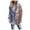 Pink, variant on Fesfesfes Winter Warm Cardigan For Women Lapel Overcoat Fleece Open Front Coat With Pockets Tie Dye Printing Outerwear