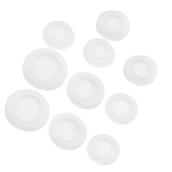 Beaupretty 10Pcs White Rubber Saving Box Stopper Replacement Plugs for Secure Money Storage