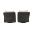 thumbnail image 6 of Better Homes & Gardens River Oaks Outdoor Swivel Gliders with Patio Covers, Set of 2, Dark Brown, 6 of 12