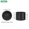 thumbnail image 3 of Uxcell 8 Paquete de Tapas para Patas de Silla 1-3/8 pulgadas Protectores de Piso de Cloruro de Polivinilo Cubierta Redonda Puntas Negras, 3 of 7