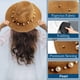thumbnail image 3 of Sombrero de ala ancha con circunferencia de 56-58 cm, sombrero de perla para el sol, sombrero de verano para mujer, sombrero de playa para la playa, sombrero para el sol con protección solar, 3 of 5