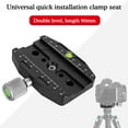 thumbnail image 2 of YUYQAQ 1pcs Tripod Quick-release Base Remove Base From Tripod Stable System Camera Quick Release Ball For DSLR Tripod, 2 of 8
