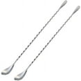 thumbnail image 1 of HWZWT Silver 12" Teardrop Bar Spoon Cocktail Muddle, 1 of 4