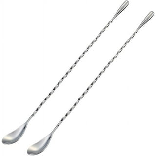 12 Pcs Cocktail Paddle Drink Stirrers, Stainless Steel Coffee