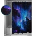 thumbnail image 3 of Small Stall Shower Curtain 36x78 Inch Narrow Half Size Blue Purple Sky Bath Curtains Bathroom Decor Modern Abstract Night Stars Waterproof Fabric Shower Curtain Set with Hooks 36 Inch, 3 of 6