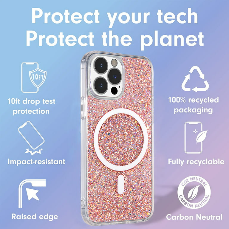 UUCOVERS for iPhone 14 Pro Max Bling Clear Case with Magsafe, TPU  Shockproof Anti-Yellowing Scratch Resistant Slim Magnetic Glitter  Transparent Case