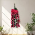 thumbnail image 5 of Yaoyar Artificial Fake Hanging Plants Flowers Basket for Outdoor Spring Summer Decorarion, UV Resistant Faux Plastic Fabric Silk Flowers Rose for Indoor Outside Garden Porch Patio Balcony Decor, 5 of 6