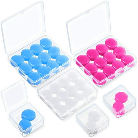 

21 Pairs Ear Plugs Reusable Earplugs Waterproof Moldable Swimming Earplugs Noise Cancelling Earplugs Sound Blocking Ear Plugs