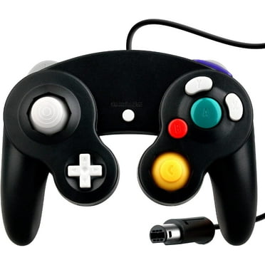 PEGLY Gamecube Controller, Classic Wired Controller for Wii Nintendo Gamecube (BLACK)