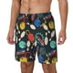 thumbnail image 1 of Balery Bowling Ball Bañador para hombre, shorts de playa de secado rápido con entrepierna y forro de compresión-3X-Large, 1 of 6