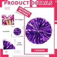 thumbnail image 3 of Zhangyh Pom Poms Cheerleading,Fluffy Cheerleader Pompoms with Finger Ring Handle,Metallic Pom Poms Cheerleading for Children Adults Sports Competition Holiday Celebration, 3 of 7