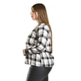 thumbnail image 2 of Blusa combinada cuadros Roman Fashion /Tallas Extras, 334 (Negro cuadros) negro 36, 2 of 5