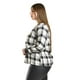 thumbnail image 2 of Blusa combinada cuadros Roman Fashion /Tallas Extras, 334 (Negro cuadros) negro 36, 2 of 5