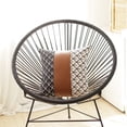 thumbnail image 4 of Set of 2 Brown Solid and Pattern Throw Pillow Covers, 4 of 5