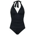thumbnail image 1 of Lauren Ralph Lauren Beach Club Solid Halter Mio On Black 14, 1 of 1