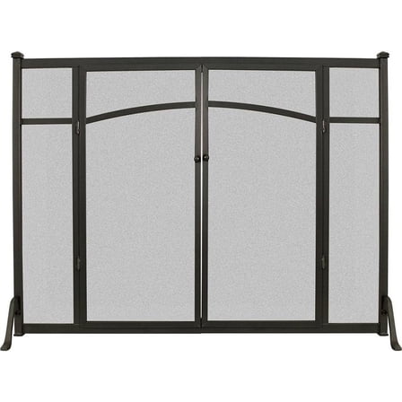 Flat Panel Fireplace Screen with Doors