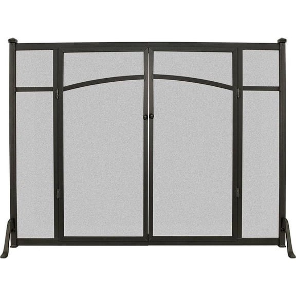 Flat Panel Fireplace Screen with Doors