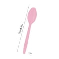 thumbnail image 3 of MXTPOV 10pcs Plastic Spoons for Party, Cute Pink Spoons Cutlery Disposable for Holiday Picnic, Easter Decorations, Disposable Plastic Spoon, Home Decor, 3 of 5