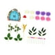 thumbnail image 2 of 28 Piezas Fairy Cake Toppers Decoraciones Mini Casa de Hadas Flores Hojas Hechas de Arcilla PP Papel y Madera Adecuadas para Cumpleaños de Niñas, 2 of 9