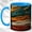 Blue, variant on Stacked Dragon Coffee Mug, Mythic Dragon Mug, Ceramic 11 oz