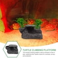 thumbnail image 3 of CATIEBYE Wear Resistant Resin Turtle Ramp Dark Grey Decorative Platform for Lizards and Tortoises, 3 of 6