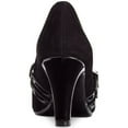 thumbnail image 2 of GIANI BERNINI Womens Black Mary Jane Styling Double Straps Cushioned Buckle Accent Vallariaa Round Toe Block Heel Slip On Dress Pumps 6.5 M, 2 of 4