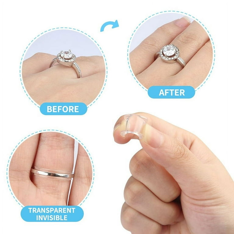 8 Measurement Clear Ring Resizer PVC Invisible Adjusters for Men Women  Loose Rings Shrink Tool Adjust