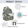 thumbnail image 4 of French Bulldog Sunflowers Floral Backpack for School,Cute School Bag,Schoolbag with Adjustable Shoulder Straps & Padded Back,13.4"x11"x4.7", 4 of 6