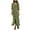 Green, variant on ChaoHeng Long Dresses Plus Size Trendy Dresses for Women 2025 Holiday Fashion Women Casual V-Neck Button Pocket Print Long Sleeve Long Dress
